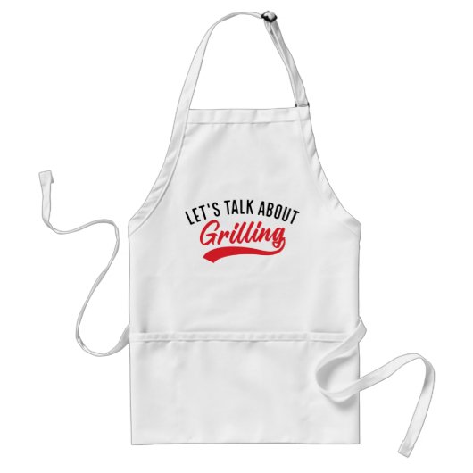 Laten we het hebben over grilling standaard schort (Voorkant)