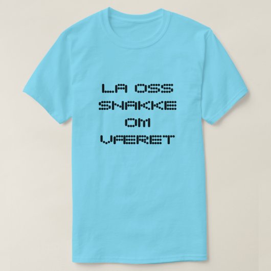 Laten we het hebben over het weer in Noors blauw T-shirt (Design voorkant)