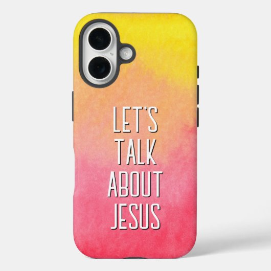 Laten we het hebben over Jesus Pink Ombre Case-Mate iPhone Case (Achterkant)
