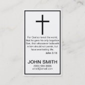 Laten we het hebben over Jezus Visitekaartje Contactkaartje (Achterkant)