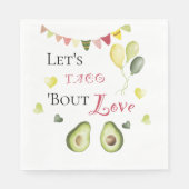 Laten we het hebben over Liefde Bruidsfeest Avocad Servet (Voorkant)