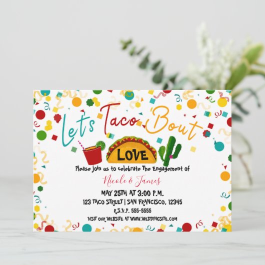 Laten we het hebben over liefdesbetrokkenheid Huwe Kaart (Staand voorkant)