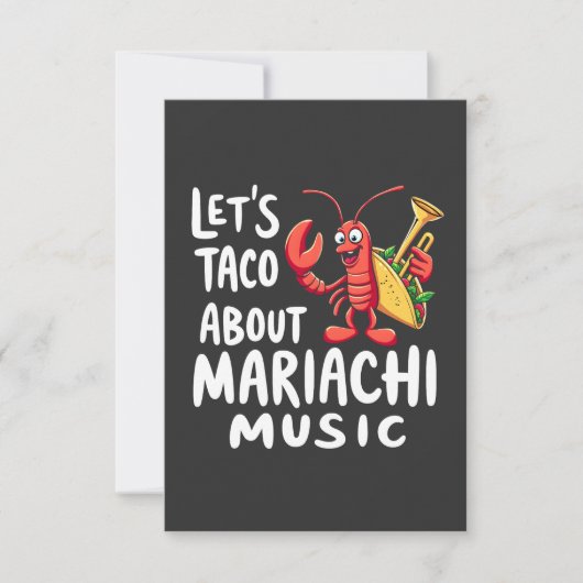 Laten we het hebben over Mariachi Music: Funny Lob Save The Date (Voorkant)