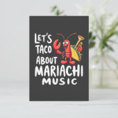 Laten we het hebben over Mariachi Music: Funny Lob Save The Date (Staand voorkant)