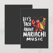 Laten we het hebben over Mariachi Music: Funny Lob Save The Date (Voorkant / Achterkant)