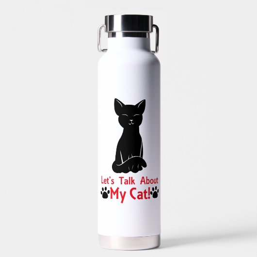 Laten we het hebben over mijn kat waterfles (Voorkant)