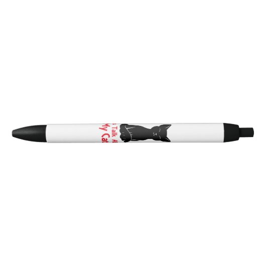 Laten we het hebben over mijn kat zwarte inkt pen (Voorkant)