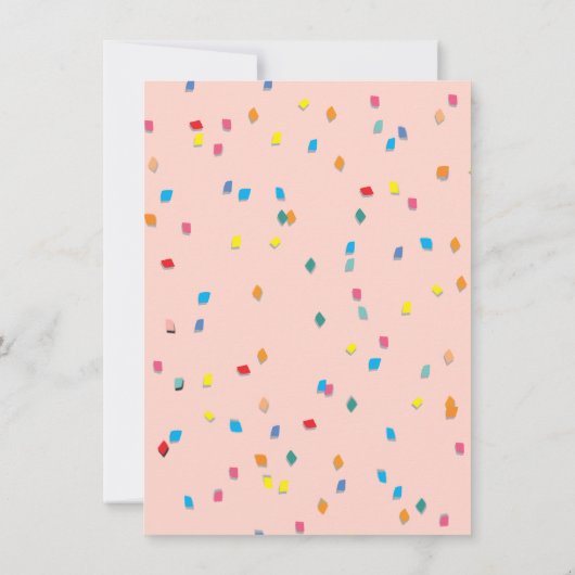 Laten we het helemaal maken Funny Piñata Baby Show Kaart (Achterkant)