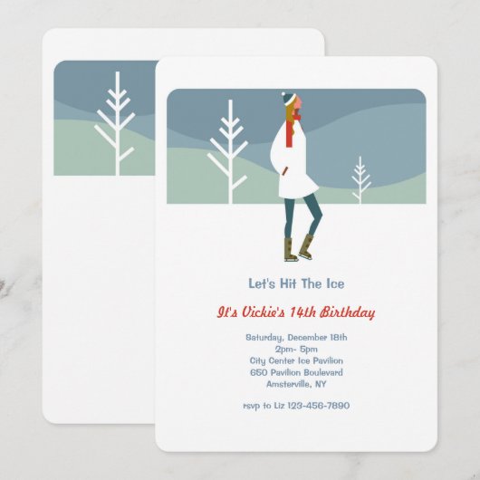 Laten we het ijs pakken kaart (Voorkant / Achterkant)