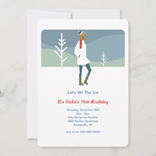 Laten we het ijs pakken kaart (Voorkant)