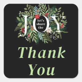 Laten we het Joy-Baby shower delen Vierkante Sticker