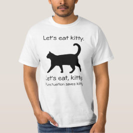 Laten we het Kat Funny Cat Shirt eten