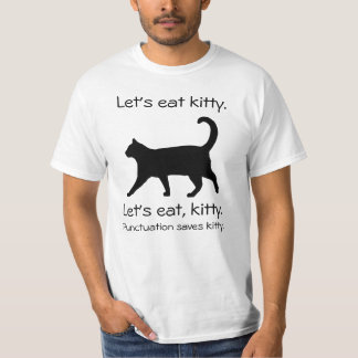 Laten we het Kat Funny Cat Shirt eten