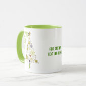 Laten we het kerstboom familie bijpassend feest mok (Voorkant links)