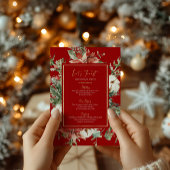 Laten we het kerstmenu feestelijk Lijst vieren Menu