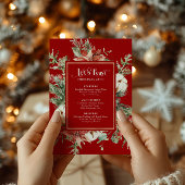 Laten we het kerstmenu feestelijk Lijst vieren Menu