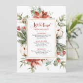 Laten we het kerstmenu vieren Kerstframe Menu (Staand voorkant)
