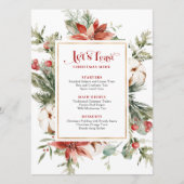 Laten we het kerstmenu vieren Kerstframe Menu (Voorkant)