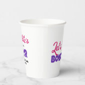 Laten we het Kinder verjaardagsfeestje van Bowling Papieren Bekers (Rechts)