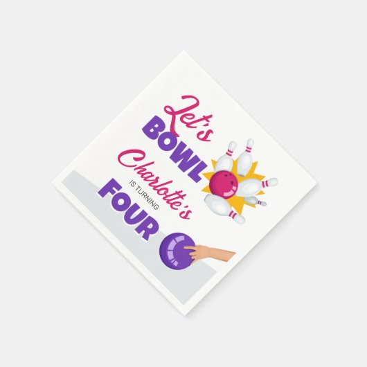 Laten we het Kinder verjaardagsfeestje van Bowling Servet (Hoek)