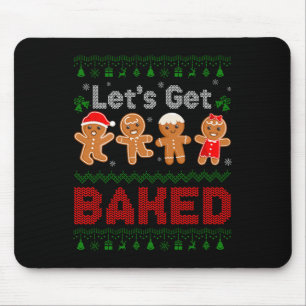 Laten we het koekjesbakkeringsteam Gingerbrood Chr Muismat