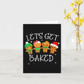 Laten we het kopen Cookie Xmas Ugly Christmas Kaart (Gele Bloem)