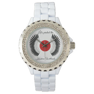 Laten we het Kushiro-moeras beschermen! Liefdadigh Horloge