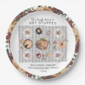 Laten we het laten verpesten. | Thanksgiving Frien Papieren Bordje (Voorkant)