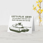 Laten we het leger spelen kaart (Gele Bloem)