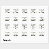 Laten we het leger spelen ronde sticker (Vel)
