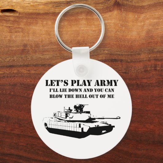 Laten we het leger spelen sleutelhanger (Voorkant)