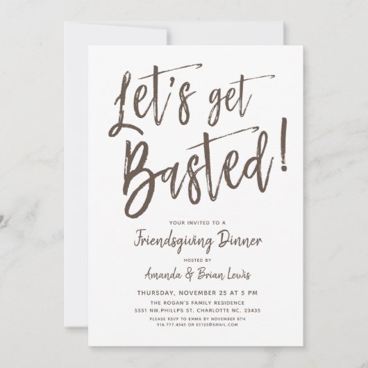 Laten we het lekker gezellig maken | Friendsgiving Kaart (Voorkant)