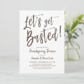 Laten we het lekker gezellig maken | Friendsgiving Kaart (Staand voorkant)