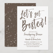 Laten we het lekker gezellig maken | Friendsgiving Kaart (Voorkant / Achterkant)