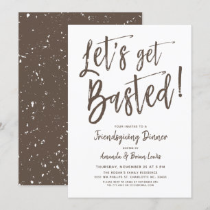 Laten we het lekker gezellig maken   Friendsgiving Kaart