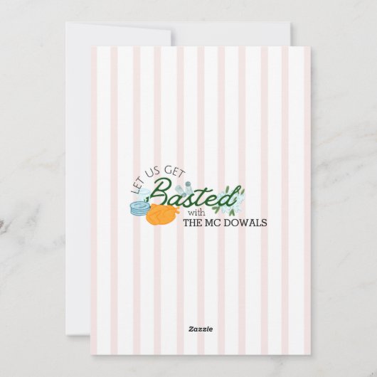 Laten we het lekker volstoppen Uitnodiging voor he (Achterkant)