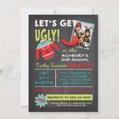 Laten we het lelijke kerstachalkbord van de Sweate Kaart (Voorkant)