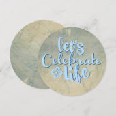 Laten we het leven vieren kaart (Voorkant / Achterkant)