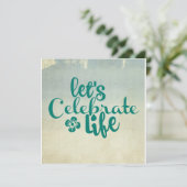 Laten we het leven vieren kaart (Staand voorkant)