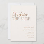 Laten we het minimale Vrijgezellenfeest van de bru Kaart (Voorkant)