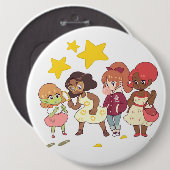 Laten we het mysterie oplossen ronde button 6,0 cm (Voorkant /achterkant)