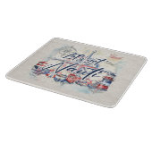 Laten we het Nauti Nautical Coastal Beach Boat-the Snijplank (Hoek)