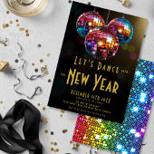 Laten we het nieuwe jaar van de disco dansen kaart