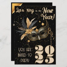 Laten we het nieuwjaarsfeest Glamorous Black inlui