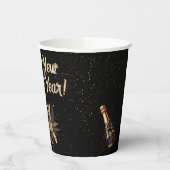 Laten we het nieuwjaarsfeest Glamorous Black luide Papieren Bekers (Links)