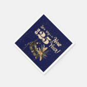 Laten we het nieuwjaarsfeest Glamorous Blue luiden Servet (Hoek)