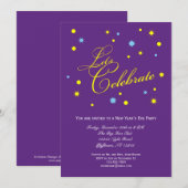 Laten we het nieuwjaarsfeest vieren kaart (Voorkant / Achterkant)