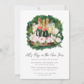 Laten we het nieuwjaarsfeest vieren kaart (Voorkant)