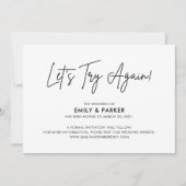 Laten we het nog een keer proberen Uitstel van het Kaart (Voorkant)