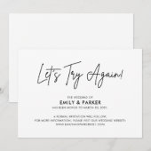 Laten we het nog een keer proberen Uitstel van het Kaart (Voorkant / Achterkant)